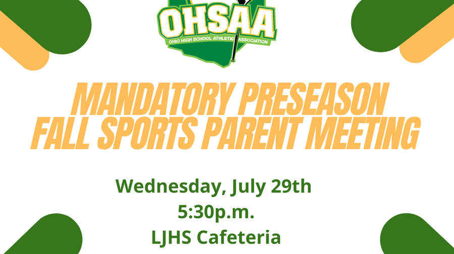 FALL SPORTS PRESEASON MEETING 7.29